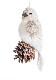 [S-B0931057] 12x Pendaglio Wintery Uccellino C