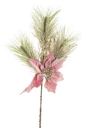 [S-B0932856] 12x Pick Annabel Poinsettia Rosa H50Cm