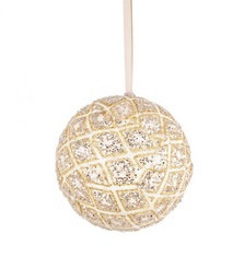 [S-B0927121] 12x Sfera Rombi Oro D90