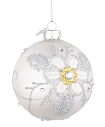 [S-B0934200] 12x Sfera Vt Floret Bianco D80