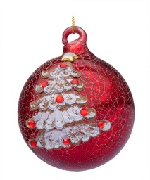 [S-B0937494] 12x Sfera Vt Florid Pino Rosso D80