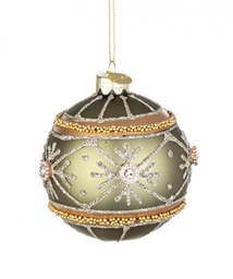 [S-B0934342] 12x Sfera Vt Plushy Fiore Verde D80