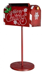 [S-B0932666] 1x Decorazione P.Lettere Post Rosso H66.5