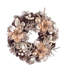 [S-B0970903] 2x Corona Alara Poinsettia Champagne D30