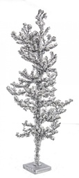 [S-B0923136] 2x Decorazione Artic Argento