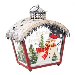 [S-B0938223] 2x Lanterna Parker C-Pupazzo Di Neve H27,5