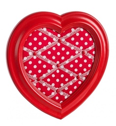 [S-B0183854] 2x Memo Parete Cuore Rosso
