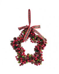 [S-B0970928] 2x Pendaglio Ilmy Stella Rosso 31X30H