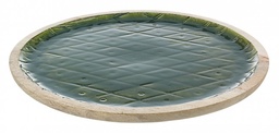[S-B0933449] 2x Piatto Decorativo Mangus Verde