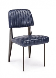 [S-B0746106] 2x Sedia Nelly Blu Vintage