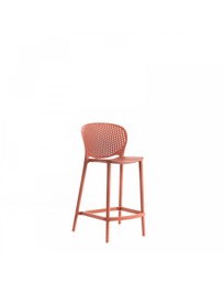 [S-OM/403/AR] Set di 2 sedie in polipropilene arancione, 46x42x93cm