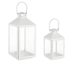 [S-B0140714] 2x Set2 Lanterna Classy Bianco Op