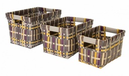 [S-B0381303] 2x Set3 Cesta Odile Beige Rett