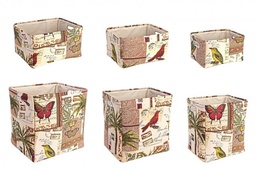 [S-B0210752] 2x Set6 P.Oggetti Botanic Rett Rosso