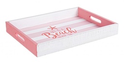 [S-B0133165] 2x Vassoio Malibu' Rett. Rosso L