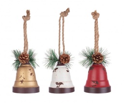 [S-B0933752] 3x Pendaglio Luxory Bell Met Campana Ass3