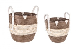 [S-B0411290] 3x Set2 Cesta 2M Thelma Marrone To