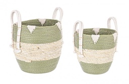 [S-B0411293] 3x Set2 Cesta 2M Thelma Verde To