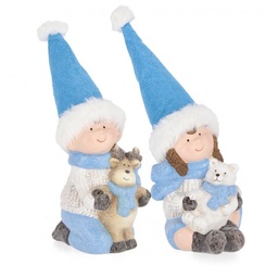 [S-B0970992] 4x Decorazione Blanca Bimbi Azz Ass2