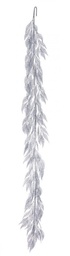 [S-B0934942] 4x Ghirlanda Peggy Argento H180Cm