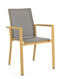 [S-B0663303] 4x Sedia C-Br Konnor Senape