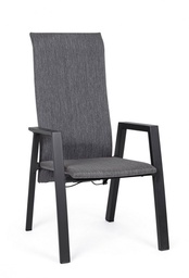 [S-B0663348] 4x Sedia C-Br Recl Ethan Antr Jx55