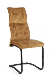 [S-B0730100] 4x Sedia Thelma Velluto Giallo