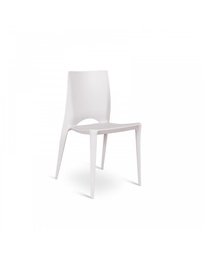 [S-OM/164/G] Set di 4 sedie in polipropilene grigio chiaro, 41cm x 44cm x 84cm