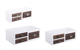 [S-B0928153] 4x Set3 Cassettina Jacob Bia-Marrone