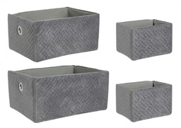 [S-B0219013] 4x Set4 Cesta Averill Grigio