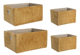 [S-B0219012] 4x Set4 Cesta Averill Ocra