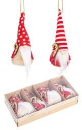 [S-B0971746] 6x Conf4 Pendaglio Even Babbo Rosso