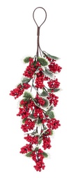[S-B0934806] 6x Decor. Ilex Bacche Ros Agrifoglio Goccia