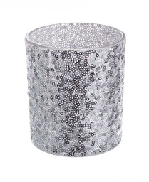 [S-B0914375] 6x P.Candela Paillette Argento