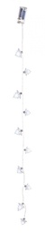 [S-B0920382] 6x String 10 Led Pino Argento