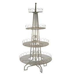 [S-V6115710000] Albero Espositore Metallo Oro Sbiancato Ø100x235 cm
