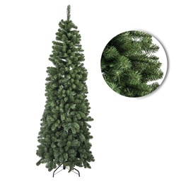 [S-V6154910000] Albero Slim Verde con 1217 Rami - 84cm di Diametro e 240cm di Altezza