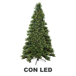 [S-V6180670000] Albero monte durando con 2093 rami e 620 LED, verde, ø132cm x h240cm