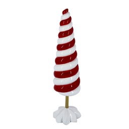 [S-V6194070000] Albero in resina bianco rosso ø11,5 cm x 42,3 cm