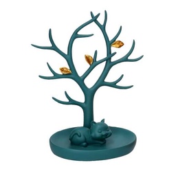 [S-V1871070000] Albero espositore blu in resina 19x11x22,5 cm