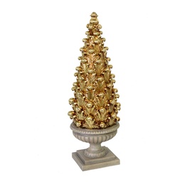 [S-V6194060000] Albero in resina oro 15x15,8x43,7 cm