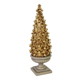 [S-V6194050000] Albero in resina oro 18x18x52,7 cm