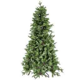 [S-V6056950008] Albero verde con pigne, dimensioni ø137x240 cm, 2982 rami