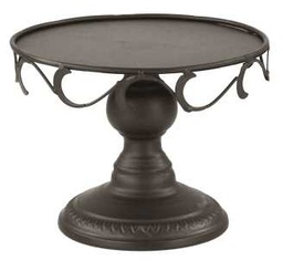 [S-V9176270000] Alzata portadolci in ferro piccolo, colore nero, Ø 23 cm x 18 cm
