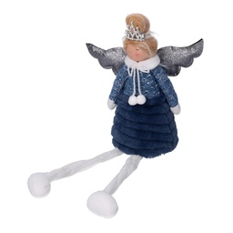 [S-V6332090000] Angelo Tessuto Blu Seduto 20x12x46 cm