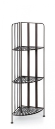 [S-B0740487] Angoliera Pieghevole Ray Marrone - 49x36x120 cm