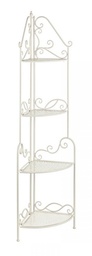[S-B0740361] Angoliera Pieghevole Giselle Crema - 49x34x168 cm