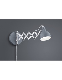 [S-TRIOR20321078] Applique Orientabile Scissor Calcestruzzo