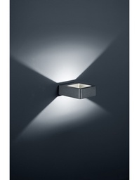 [S-TRIO220760142] Applique da Esterno a Doppia Luce LED IP54 Antracite