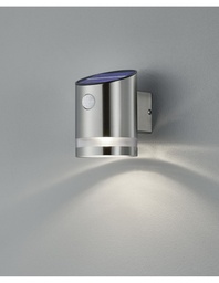 [S-TRIOR22231107] Applique Esterno Salta LED IP44 Nichel con Sensore di Movimento